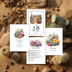 Cartão De Agradecimento Desert Hues Floral Wedding