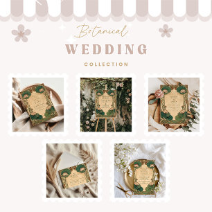 Reserve A Data Art Nouveau Lotus Floral Wedding