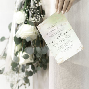 Convite Casamento de Trendência da Floresta de Floresta de