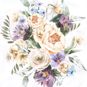 Púrpura Casais de flores silvestres Chás