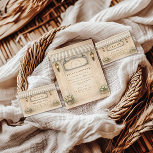 Convite Chá de Noiva Jardim Florido