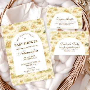 Convite Chá de Bebê da Selva Fofa Safari