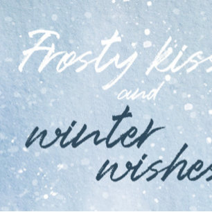 Convite Beijos e desejos de inverno Florestas Casadas