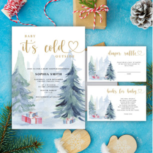 Convite Querida, está frio fora do chá de fraldas
