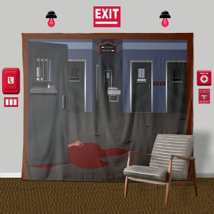 Convite Festa de Halloween do Criminalmente Insano Institu