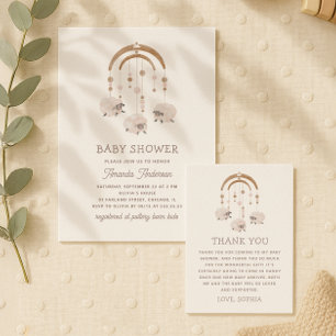 Convite Brinquedo de ursinho doce pastel de boho. Chá de f