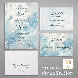 Convite para Casamento Wonderland Winter