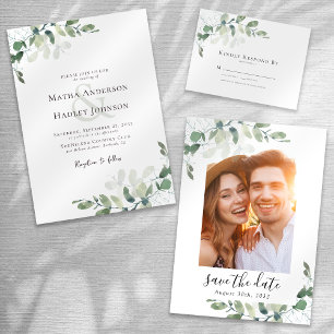 Reserve A Data Casamento Eucalyptus PHOTO Elegante