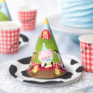 Chapéu De Festa Fazenda Amigos da Festa de Papel de Aniversário