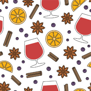 Bebida de chá picante de vinho tinto