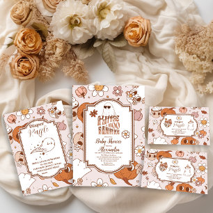 Convite Grooven Halloween Pequeno Chá de fraldas Boo