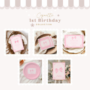 Cartão De Agradecimento Rico Floral ONE Arco Elegante primeiro aniversario