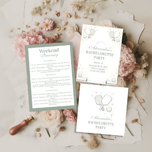 Bolsa Tote Elegant Pickleball Club Festa de Despedida