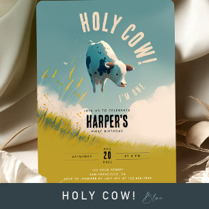 Santa vaca, sou um convite para primeiros aniversa