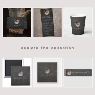 Adesivo Quadrado Halloween Macabre Creepy Witch Eye