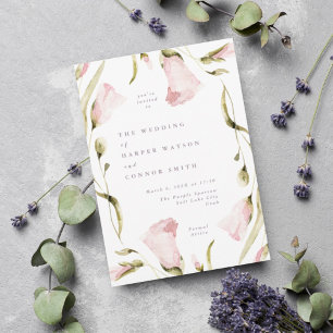 Convite Primavera Boho Flow Wildflower Framed Casamento