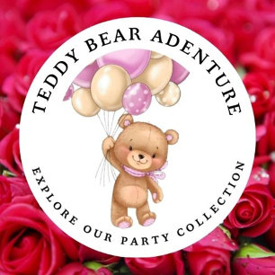 Convite para Balões de Urso de Teddy