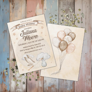 Guardanapo De Papel Chá de fraldas de Watercolor Stork