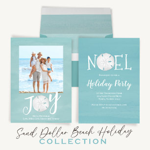 Cartão Postal De Festividades Personalização minimalista da família de fotos mod