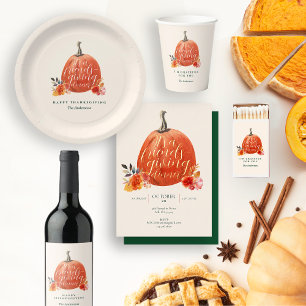 Adesivo Redondo Queda de outono - Ação de Graças - Pumpkin Laranja