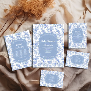 Cartão De Informações Toile De Jouy Woodland Livros para Bebê