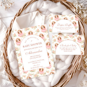 Convite Chá de Bebê Jardim de Fadas Mágico