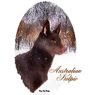 Presentes de Cartões de Natal em Kelpie australian