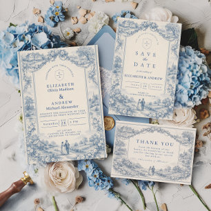 Convite Casamento no French Manor Countryside