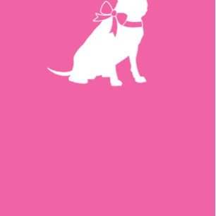 Convite Pit Bull Dog Chá de fraldas Pink Girl Pitbull