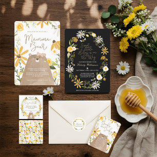 Convite Mamãe Urso e Querida Bebê Chá