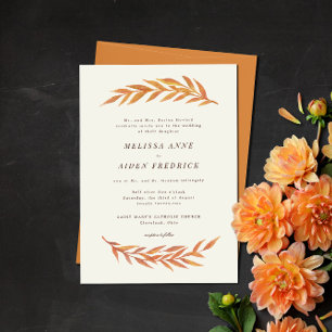 Cartão De Agradecimento Casamento Simples Do Branch Laranja Obrigado Nota