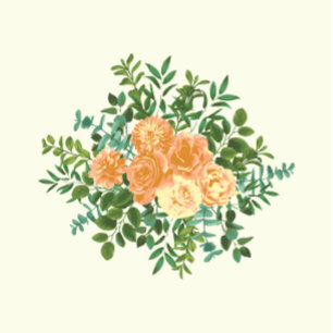Convite Peach Ivory Wedding Vintage Rosa
