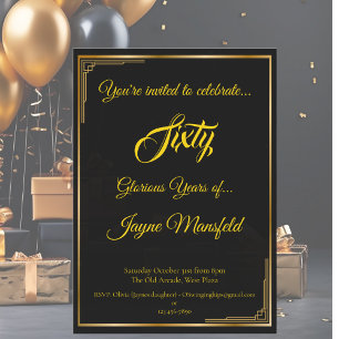 Porta-copo De Papel Quadrado Art Deco Dourado sobre Festa de aniversário Negra