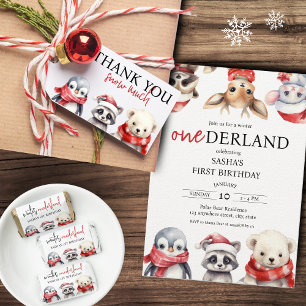 Convite Animais primeiros aniversarios da Holanda do inver