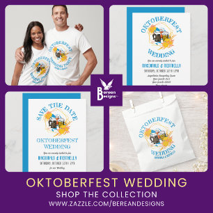 Cartão Postal De Convite Casamento OKTOBERFEST