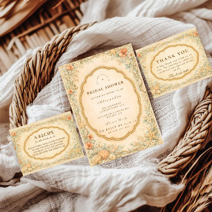 Cartão De Agradecimento Chá de Bebê Marítimo Vintage