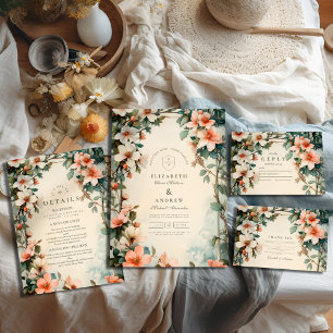 Reserve A Data Rico Floral Art Nouveau Wedding