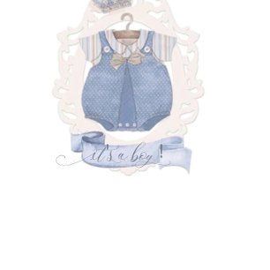 Convite Royal Prince É um Chá de fraldas