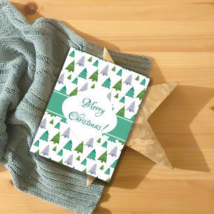 Papel De Presente Padrão de Pastel de Aquarela da Árvore de feliz