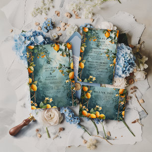 Convite Casamento Romance Lemon Grove