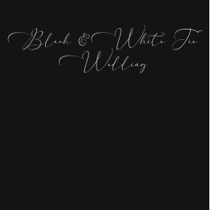 Convite para Chá de casamento de empate preto Eleg