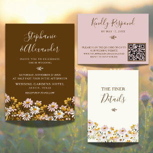 Código QR de Resposta de RSVP de Casamento com Ros