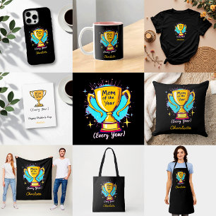 Camiseta Mãe do Ano   Engraçada E Bonita Vida Da Mãe