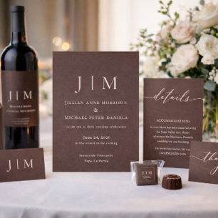 Resposta Marrom Chocolate Marfim Minimalista