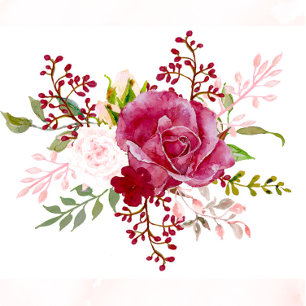 Convite Chá de Casais de Península Borgona e Rosa-Esbranqu