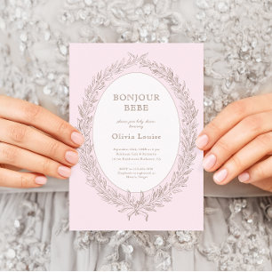 Etiqueta Para Presente Bonjour Bebe French Patisseriserie Chá de fraldas 