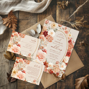 Numeração De Mesa Sage de esfregão de marfim floral enferrujado de o