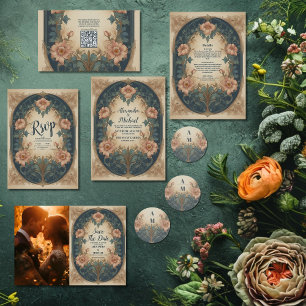 Convite Arch Arch Nouveau Wedding Elegante