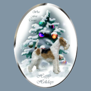 Cartão De Festividades Wire Fox Terrier Christmas Gifts