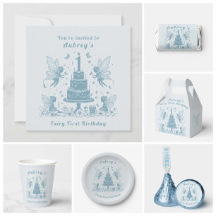 Convite Marco Mágico: Primeiro Aniversário de Uma Fada